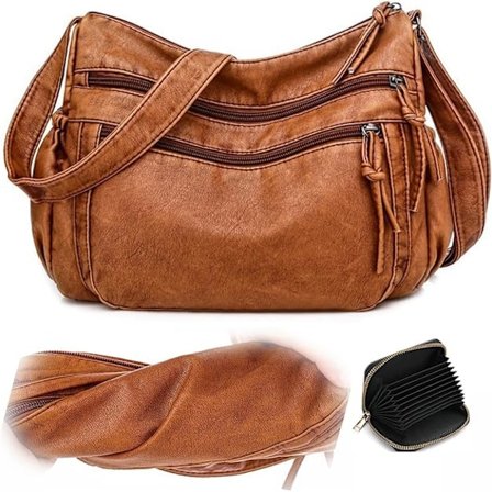 Naisten olkalaukku pehmeää PU-nahkaa, käsilaukku, naisten olkalaukut, kevyt, mon taskuinen, keskikokoinen messenger-laukku, satchel