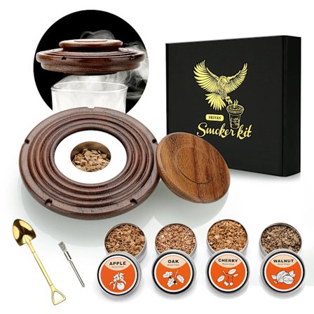 Cocktail Smoker Kit Tupakointi setti 4 puu lastuilla