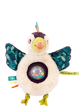Moulin Roty | Pakou Bead Rattle Dans La Jungle | 16 cm