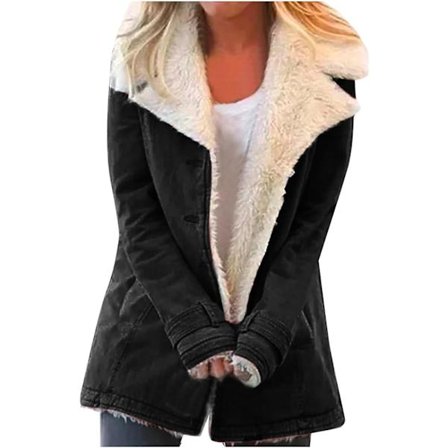 Naisten talvinen pörröinen vetoketjullinen collegepaita, rento, löysä, pitkähihainen, pörröinen takki