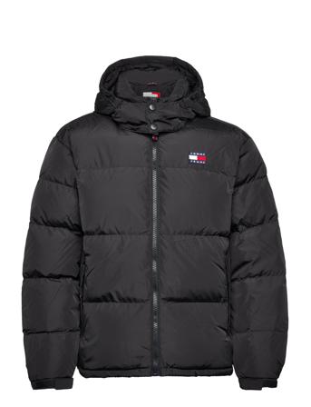 Tjm Alaska Puffer Fôret Jakke Svart Tommy Jeans