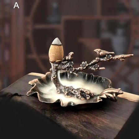 Liten cense ugn prydnad kreativ glad plommon gren fäste