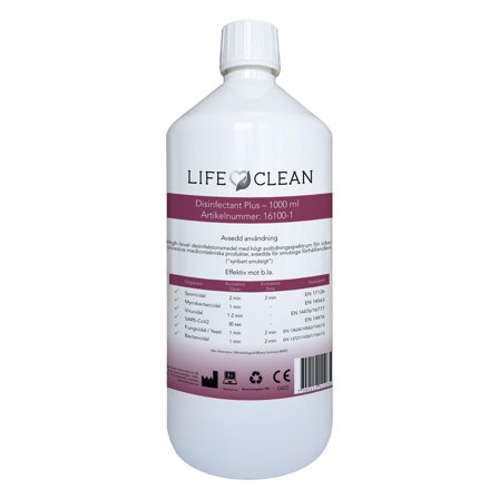 LIFECLEAN Ytdesinfektion Plus 1L - Lyreco - Städ och hygien - Desinfektionsmedel - Ytdesinfektion