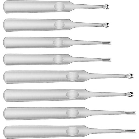 8 stk DIY Lær U/V-formet Groover Håndlagde Lærverktøy,