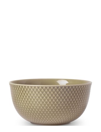 Rhombe Earth Serveringsskål Ø17.5 Cm Clay Beige Lyngby Porcelæn