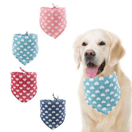 4-pack katt halsdukar, triangulära halsdukar, saliv halsdukar, hund plu