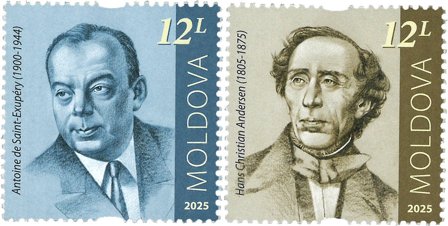 Moldavien - H.C. Andersen og Antoine de Saint-Exupéry - Postfrisk sæt 2v