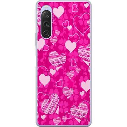 Kompatibel Mobilcover til Sony Sony Xperia 10 V PopHjerteMønster