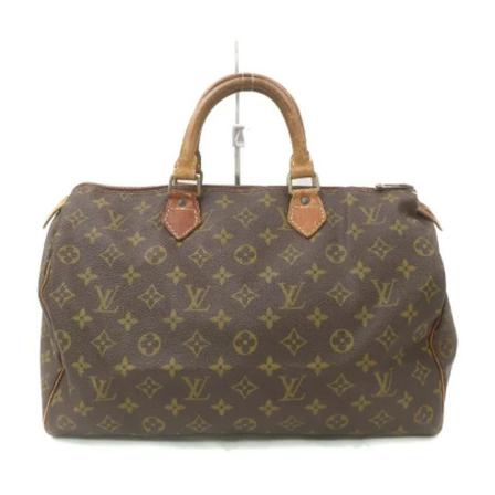 Louis Vuitton Vintage, Pre-owned Speedy 35 Monogram Handbag Bruin, Dames, Maat:ONE Size