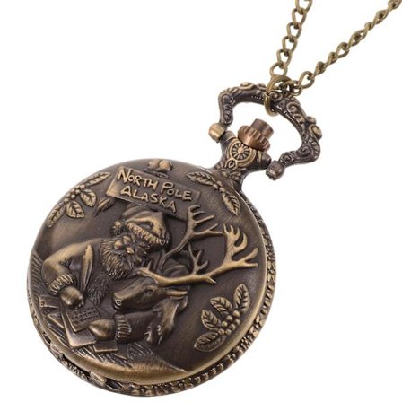 Klassisk Julfick-ur Tomte Vintage Kvartsfick-ur Herrar Damer Antik Presentur