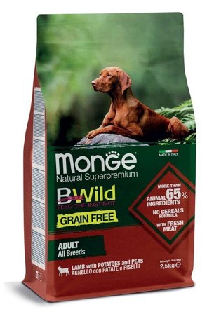 Monge Grain Free All Breeds Adult Cibo Secco Agnello Con Patate E