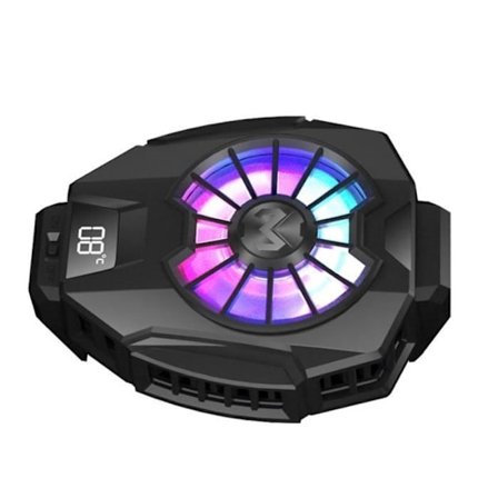 Radioaktiv telefonkøler til gaming, hurtig loop køleventilator, sort