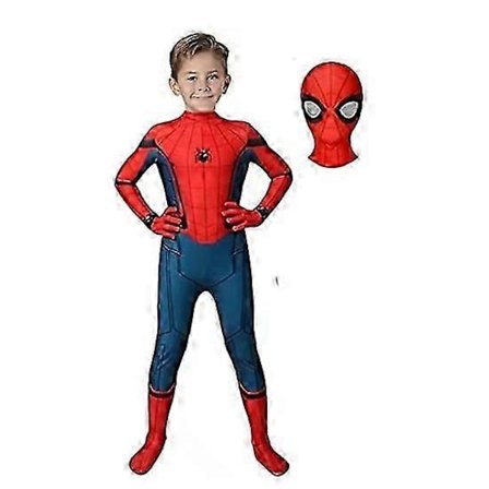 Barn Homecoming Peter Parker Spiderman kostyme Superhelt Cosplay Zentai Bodysuit