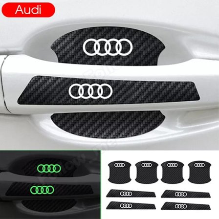 8 st självlysande bildörrhandtag skåldekaler Hög stretchig skåldekal lämplig för Mitsubishi