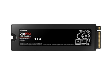 Samsung 990 PRO 1TB SSD M.2 NVMe PCIe 4.0 Heatsink