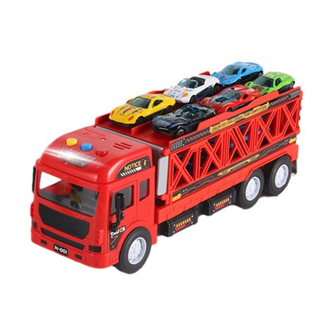 Barns deformerade utkastningstruckleksaker Ljusbara musiklåtar Racingbilsleksak Idealisk present till barn Födelsedag