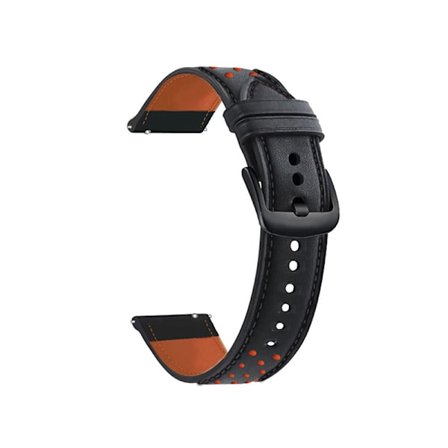 Nahkainen kellonranneke tikkauksilla ja pisteillä HUAWEI GT3 Prolle Black 20 mm