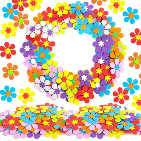 160 STK Skumblomst-klistremerke Liten blomsterklistremerke Skumblomster