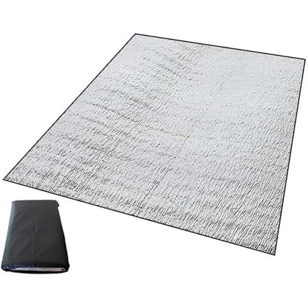 Aluminium Camping Matte, Skum Sovematte for Camping, Aluminiumfolie Isolasjonsmatte, Reflekterende Matte, Teltmatte, Bakkematte
