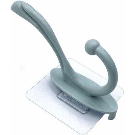 10-pack självhäftande badrumshanddukskrokar i plast för dörrar