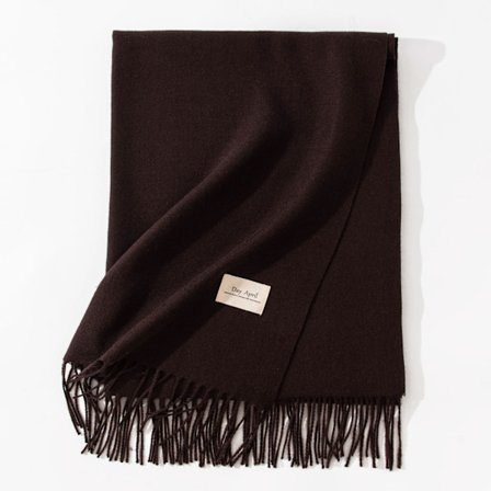 Ny scarf för höst och vinter, koreansk stil, mångsidig damscarf i imitation cashmere, enfärgad varm scarf, sjal