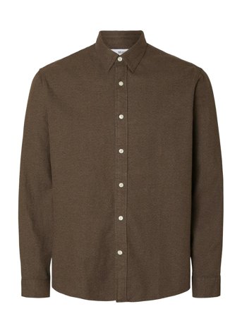 Selected | Slmregclaus Noah Brush Twist Sht Ls Noos | L