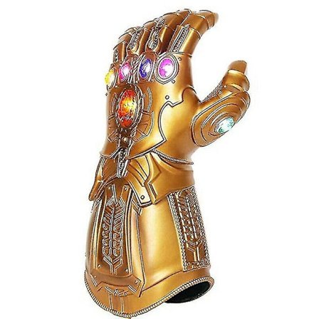 Lasten Thanos-hanskat Infinity Gauntlet LED-valolla Avengers 4 Cosplay-lelu[HK]