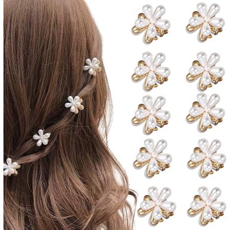 Små hårklemmer, 10 stk. mini hårstyling tilbehør