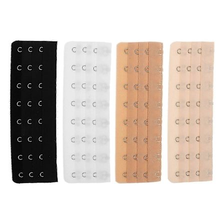 4 stk. BH-forlænger Spænder Shapewear BH-forlænger Justerbar BH-hægteforlænger Korsetforlænger til kvinder Korset Ryglukning BH-tilbehør