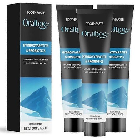 Hydroxyapatit & Probiotika Tandpasta - Avanceret tandpleje til emaljeremineralisering, oral mikrobiombalance, skånsom rengøring, blegning & frisk