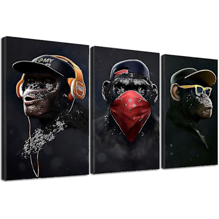 Visa Människor Canvas Väggkonst Tryck Canvas Tryck För Vardagsrum Modern Heminredning 30x50cm 3 Stycken Canvas Endast