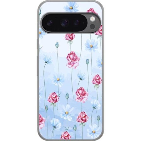 Yhteensopiva Puhelinkuori Google Pixel 9 Pro XL Petal Reverie Sky Blue