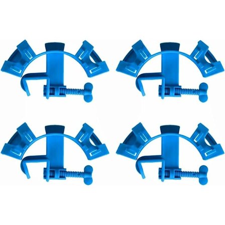 Akvarie slangeklemme, 4 stk justerbar akvarieslange, høykvalitets plast