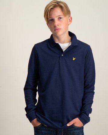 Lyle & Scott LS Plain Polo Shirt Bleu Polos Garçon - Kids Brand Store