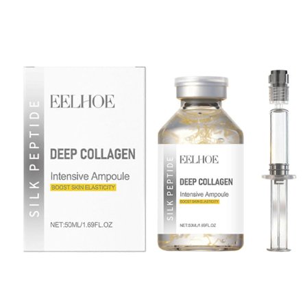 Silk Peptide Intensive Lifting Ampull, Anti-Aging Ansiktsserum med Kollagen & Peptidkomplex för Hudåtstramning & Uppstramning, 72H Återfuktning