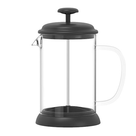 Rustfrit Stål Glas Tekande Fransk Kaffe Te Percolator Plunger 800ml Manuel Kaffe