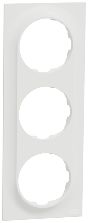 Elko EKO50004 Ram 3-fack Renvit, Strömbrytare & vägguttag