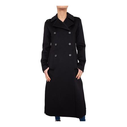 Max Mara Double-Breasted Coats Sort, Dame Uldfrakker
