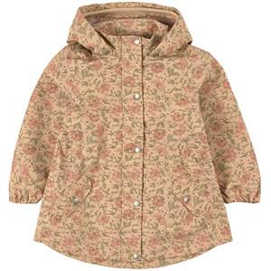 Wheat Moonstone Flowers Ada Tech Shell Jacket 98 cm - Coats and jackets - 98 CM - Yellow