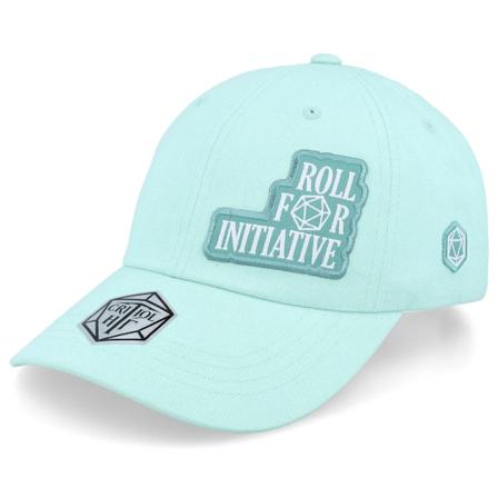 Critiql Hit - Blu unconstructed Cappellino - Roll For Initiative Patch Diamond Blue Dad Cap @ Hatstore