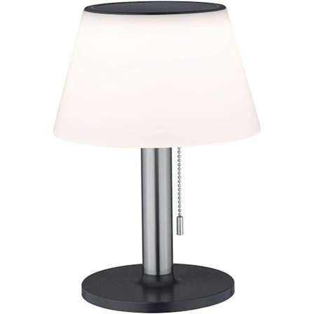 Paulmann 94267 Sladdlös Cupulino Lampa, Rund Utomhus LED Batterilampa inklusive 1 x 1,3 Watt Dimbar Mobil Lampa, Transparent, Antracit Batteri