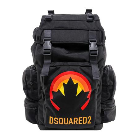 Dsquared2, Backpack Bpm 008416805471 Zwart, Heren, Maat:ONE Size