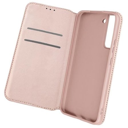 Wallet Case - Samsung - Galaxy S22 - Rose gold - Faux leather - Video Stand
