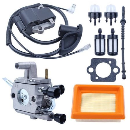 Forgasser Tenningsspole Pakning Filter Kompatibel Med Stihl FS120 FS200 FS250 FS300 FS350