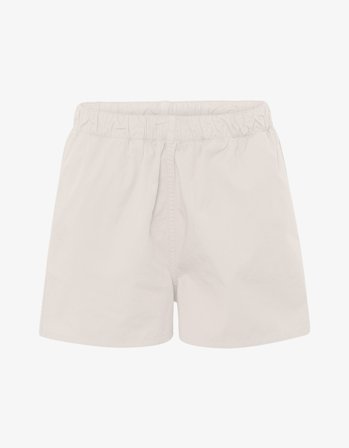 Women Organic Twill Shorts - Ivory White - XS