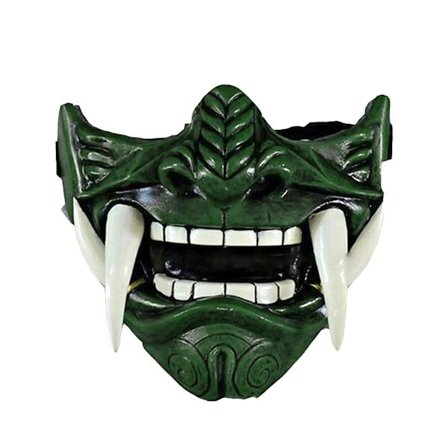 Halloween Mask Samurai Mask Japansk Prajna Djävulsmask Hannya Noh Kabuki Demon Oni Samurai Mask