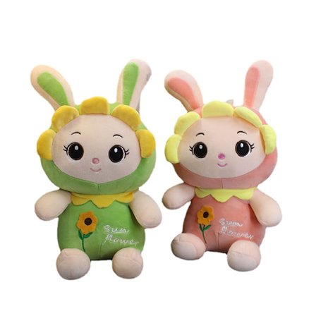 Plyschleksaker - solros kanin 40 cm