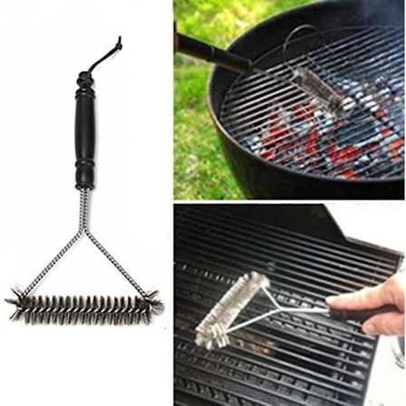 Kök Tillbehör BBQ Grill Grill Kit Rengöringsborste Stainle