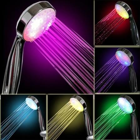 LED dusjhode, flerfarget, universal