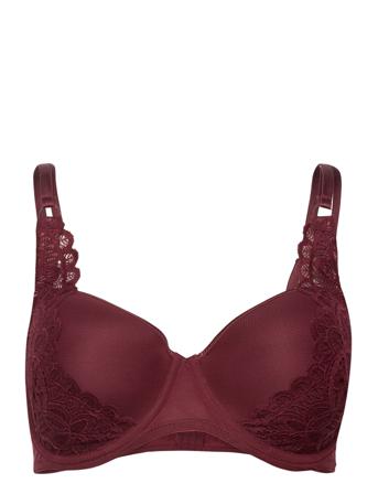 First_Night Padded Balcony Bra Lingerie Bras & Tops Balc Tte Bras Burgundy Primadonna